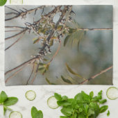 ノーザン(鳥)ショウジョウコウカンチョウインワックスマートル キッチンタオル (折り畳み)