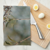 ノーザン(鳥)ショウジョウコウカンチョウインワックスマートル キッチンタオル (四つ折り)