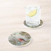 ノーザン(鳥)ショウジョウコウカンチョウインワックスマートル コースター (側面)