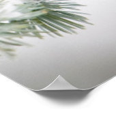 ノーザン(鳥)ショウジョウコウカンチョウオスon Blue Atlas Cedar ポスター (角)