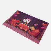 ノーザン(鳥)ショウジョウコウカンチョウバーズディナー日 ドアマット (アングル)