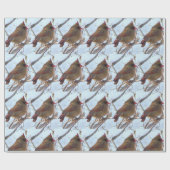 ノーザン（鳥）ショウジョウコウカンチョウフォトラッピング紙 ラッピングペーパー (フラット)