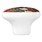 ノーザン(鳥)ショウジョウコウカンチョウフローラウィリアムインスパイアモリス セラミックノブ (側面)