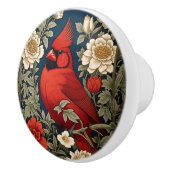 ノーザン(鳥)ショウジョウコウカンチョウフローラウィリアムインスパイアモリス セラミックノブ (右)