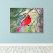 ノーザン（鳥）ショウジョウコウカンチョウポートレート キャンバスプリント (インサイチュ (ウッドフロア))