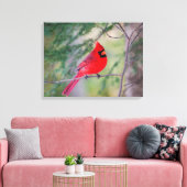 ノーザン（鳥）ショウジョウコウカンチョウポートレート キャンバスプリント (インサイチュ (リビング))