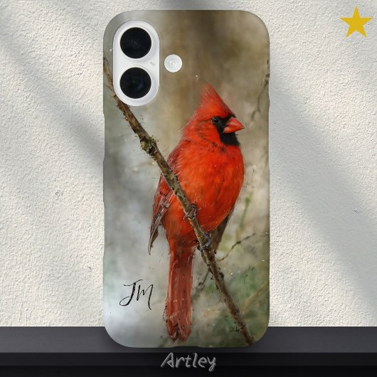 ノーザン(鳥)ショウジョウコウカンチョウ絵を描バード名前をカスタムする Case-Mate iPhoneケース