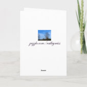 ノーザン（鳥）ショウジョウコウカンチョウ誕生日カード カード (裏面)