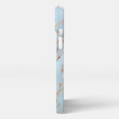 ノーザン(鳥)ショウジョウコウカンチョウ飛んでいる-オリジナル写真 iPhoneケース (左側面)