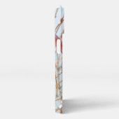 ノーザン(鳥)ショウジョウコウカンチョウ飛んでいる-オリジナル写真 iPhoneケース (右側面)