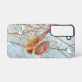 ノーザン(鳥)ショウジョウコウカンチョウ飛んでいる-オリジナル写真 SAMSUNG GALAXYケース (裏面横)