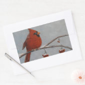 ノーザン（鳥）ショウジョウコウカンチョウ – シール (封筒)