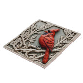 ノーザン(鳥)ショウジョウコウカンチョウ – 工芸品セラミックタイル タイル (側面)