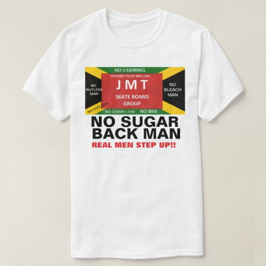 ノーシュガーバックマンTシャツ Tシャツ (デザイン正面)