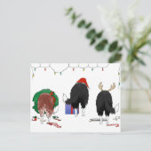 ノーシンお尻アコリー縁どスクリスマス シーズンポストカード (スタンド正面)