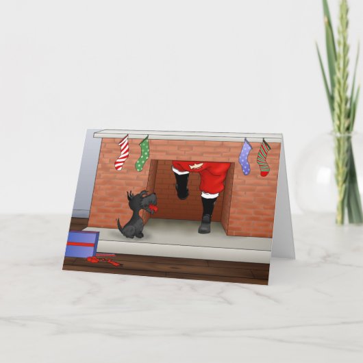 ノーシンお尻スコットランドのクリスマス シーズンカード (正面)