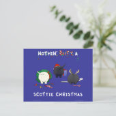 ノーシンお尻スコットランドのクリスマス シーズンポストカード (スタンド正面)
