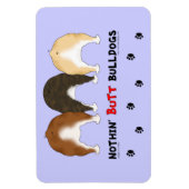 ノーシンお尻ブルドッグ マグネット (縦)