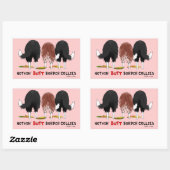 ノーシンお尻縁どコリー 長方形シール (シート)