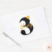 "ノーシンしかし3タン"ヒップホップ子供の誕生日パーティー ラウンドシール (封筒)