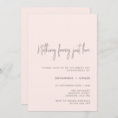 ノージャストファンシーラブ赤面婚約パーティ 招待状 (正面/裏面)