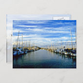 ノースアイランド、オークランドハーバー、ヨットクラブ ポストカード (正面/裏面)