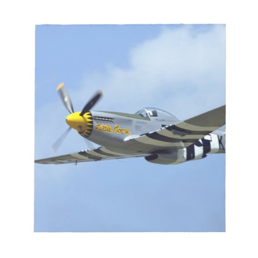 ノースアメリカンP-51D マスタング リトルホース ノートパッド (正面)