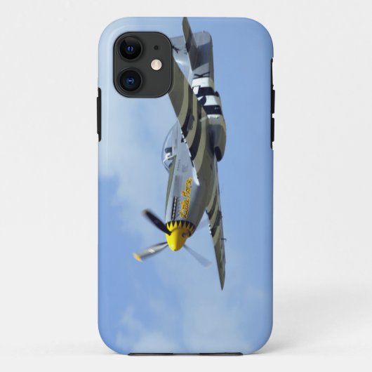 ノースアメリカンP-51D マスタング リトルホース Case-Mate iPhoneケース (裏面)