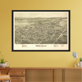 ノースイーストエリー郡ペンシルベニア(1896) キャンバスプリント (インサイチュ (リビング))