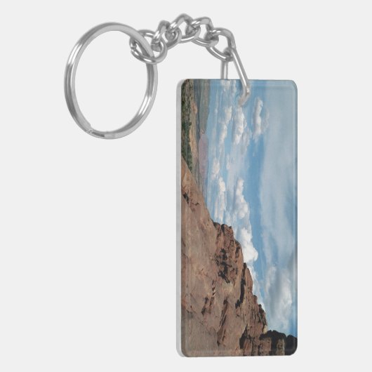 ノースウィンドアーチユタ砂漠の風景の写真 キーホルダー (正面左)