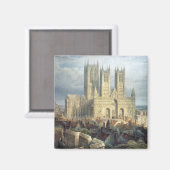 ノースウェストのリンカーン大聖堂1850年 マグネット (正面/裏面)
