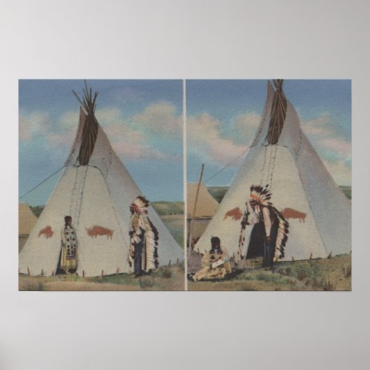 ノースウェストインディアン – チーフズラブコールとハッピー ポスター (正面)