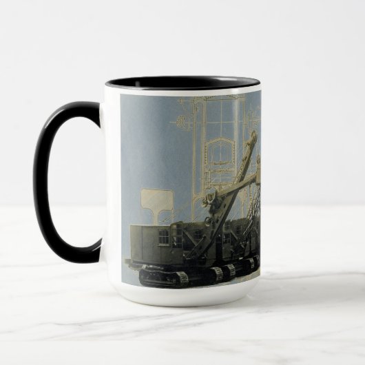 ノースウェストクレーンアンドショベル社ヴィンテージ機器 マグカップ (左)