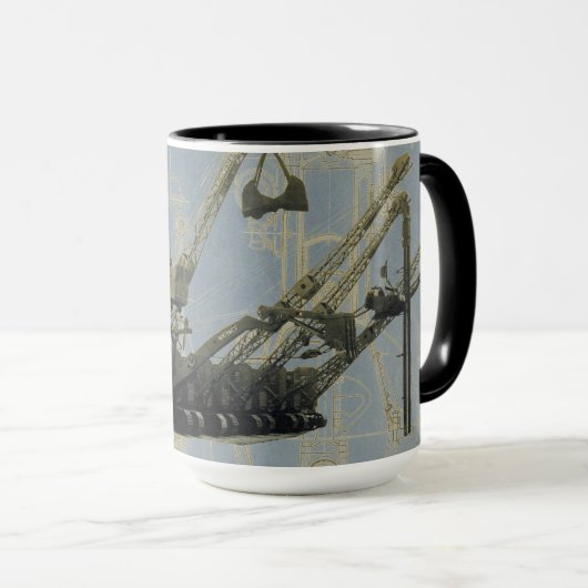 ノースウェストクレーンアンドショベル社ヴィンテージ機器 マグカップ (正面右)