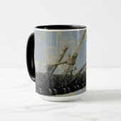 ノースウェストクレーンアンドショベル社ヴィンテージ機器 マグカップ (正面左)