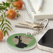 ノースウェストショベル運転技術者がGArdenを持ち上げる キーホルダー (正面右)