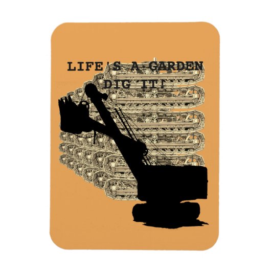 ノースウェストショベル運転技術者がGArdenを持ち上げる マグネット (縦)