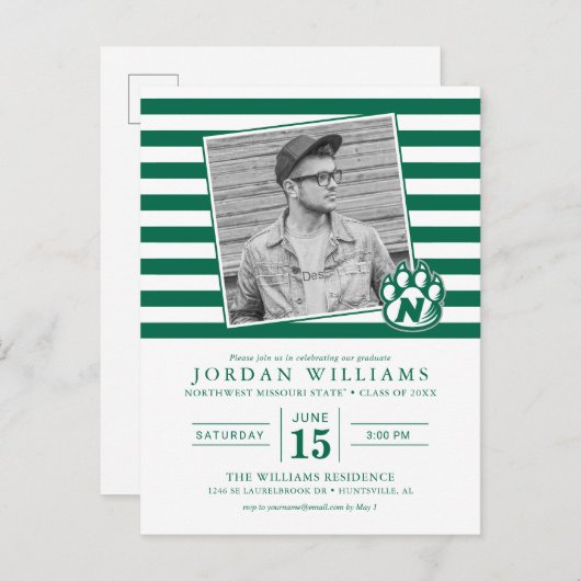 ノースウェストミズーリ州立大学卒業生 案内ポストカード (正面/裏面)