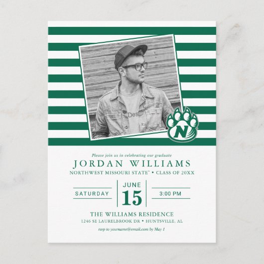 ノースウェストミズーリ州立大学卒業生 案内ポストカード (正面)