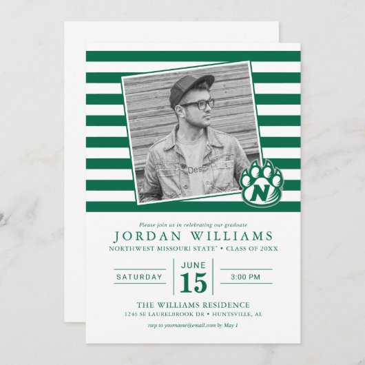 ノースウェストミズーリ州立大学卒業生 案内状 (正面/裏面)