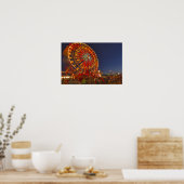 ノースウェストモンタナの夕暮れ時の観覧車 ポスター (キッチン)