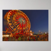 ノースウェストモンタナの夕暮れ時の観覧車 ポスター (正面)