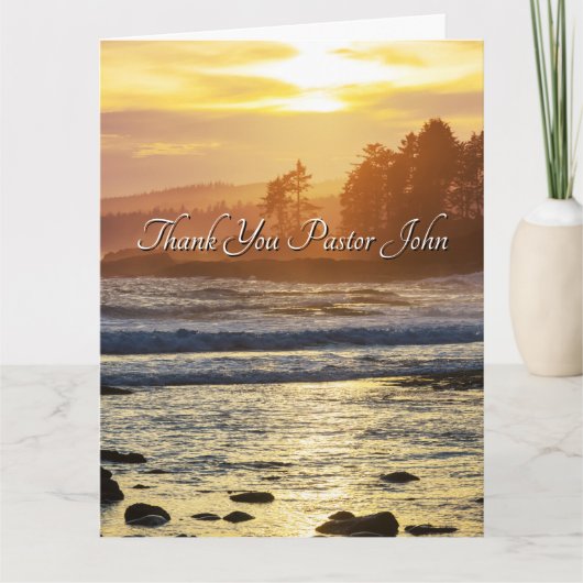 ノースウェスト海サンライズパスター感謝 サンキューカード (正面)