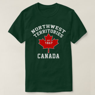 ノースウェスト準州の旗のカナダEst.1870のTシャツ Tシャツ