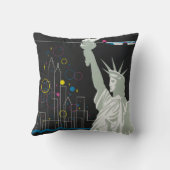 ノースウェスト航空飛んでいるの旅行ポスター クッション (裏面)