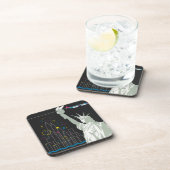 ノースウェスト航空飛んでいるの旅行ポスター コースター (右側)