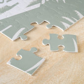 ノースウェスト航空飛んでいるの旅行ポスター ジグソーパズル (側面)