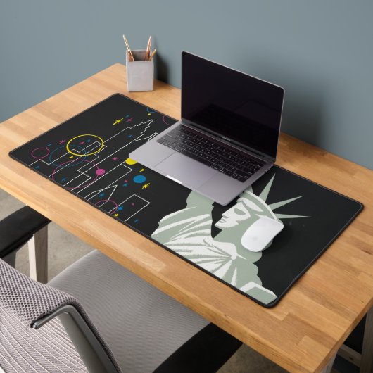 ノースウェスト航空飛んでいるの旅行ポスター デスクマット (オフィス2)