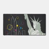 ノースウェスト航空飛んでいるの旅行ポスター デスクマット (正面)