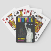 ノースウェスト航空飛んでいるの旅行ポスター トランプ (裏面)